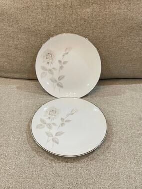Set of 2 Bread & Butter Noritake China Melrose 6002 Plates Japan